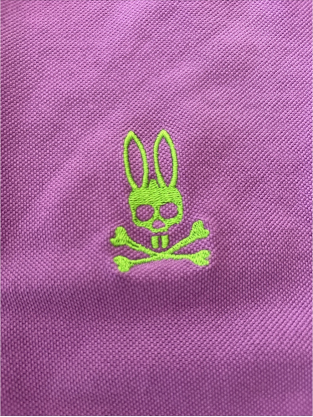 Psycho Bunny Mens pima Cotton Short Sleeve Polo Shirt Purple Size 7 - Picture 5 of 9